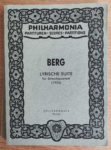 Berg suite lyrique - suite, ed