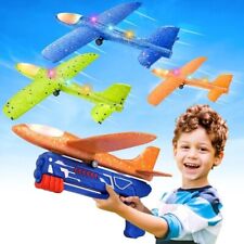 Lanceur Avion Mousse LED Enfant Volant Jeu Plein Air Cadeau Anniversaire Fête