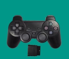 Manette de jeu pour PS2 sans fil Manette de console Playstation 2 noir neuf,