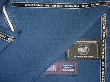 60% Été Kid Mohair & 40% Laine “ Ucla Bleu” pour Tailleur Tissu Fabriqué En -