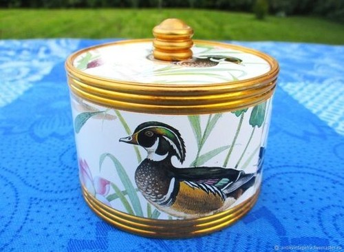 Sucrier ancien canard plaqué - sucrier,
