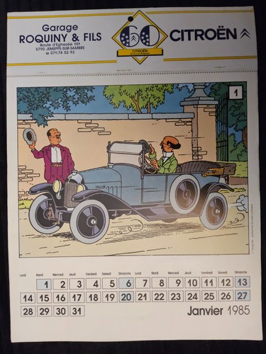 Tintin rare calendrier - -,