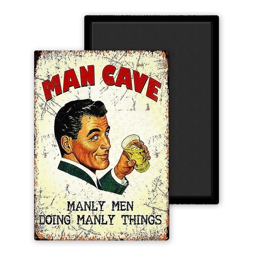 Man cave vintage magnet - cave, vintage-magnet