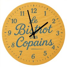 Horloge en verre le bistrot