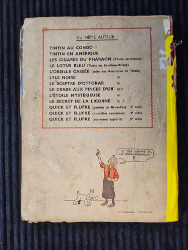 Tintin dos blanc secret de - secret,