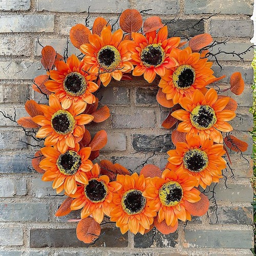 Slik flower wreath sunflower - flower,