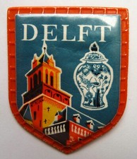 ECUSSON VOYAGE EN EUROPE - Plastifié - Café Maurice - PAYS BAS DELFT