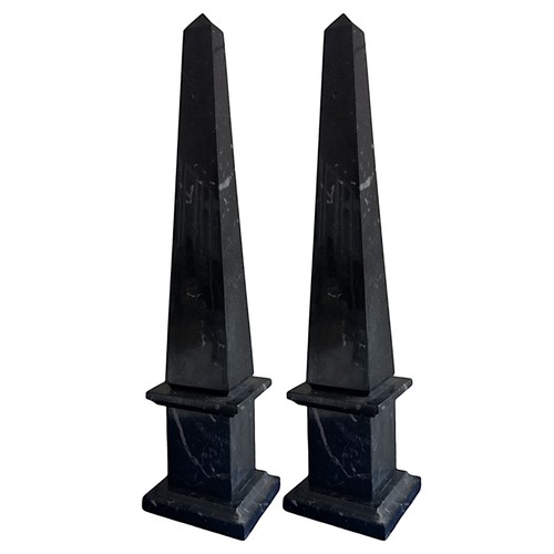 Paire obelisc marbre - obelisc, en