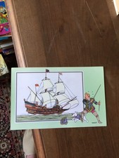 HERGE CHROMOS TINTIN VOIR ET SAVOIR MARINE ORIGINES A 1700  SERIE 5  NUMERO 36