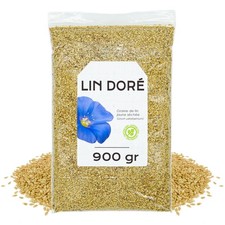 Graine de Lin 900 gr - Graines de Lin Dorées - Flax Seeds - Graines de Lin en...