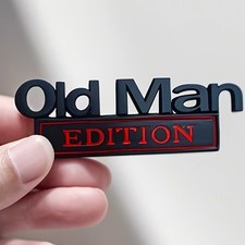 Logo sticker 3D noir - OLD MAN