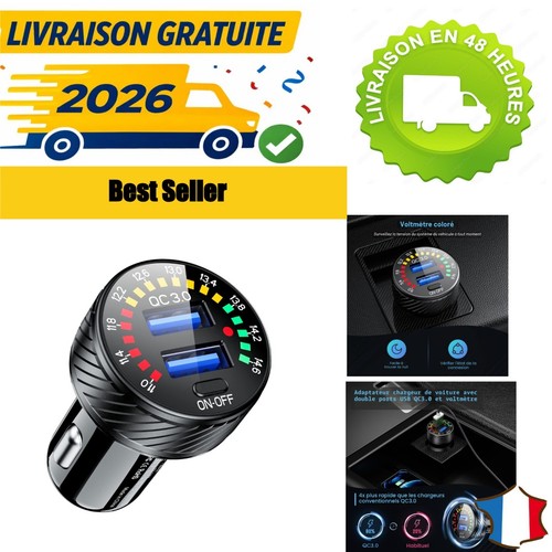 Chargeur voiture allume cigare - chargeur,