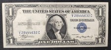 Rare USA Etats Unis d'Amérique Billet de 1 Dollar série 1935 A Sceau bleu  SUP-