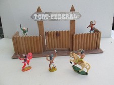 FORT FEDERAL en bois + cow-boys et indiens ( starlux )