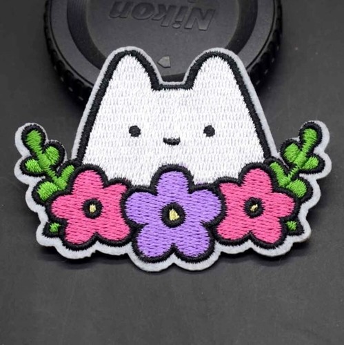 Patch écusson chat blanc - Écusson,