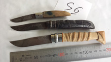 S6/ 3 anciens curieux couteaux