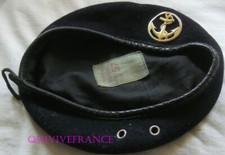 BERET NOIR TROUPES DE MARINE 1992 - TAILLE 55                                #1