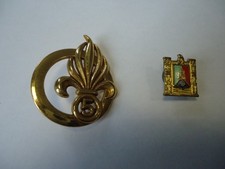 LEGION ETRANGERE: anciens insignes 5° RE (béret et Insigne miniature) Mururoa