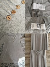 pull femme gris taille L doux