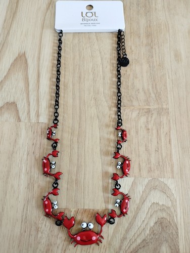 Collier crabe rouge - ,, lol