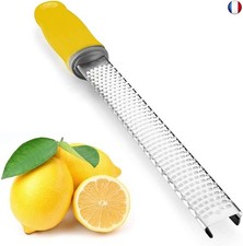 iNeibo Zesteur Râpe à Fromage en Acier inoxydable avec Housse de sécurité - Jau