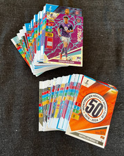 LOT 100 CARDS CARTES PANINI ADRENALYN XL CHAMPIONNAT FOOT 2024/2025 SANS DOUBLES