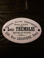 Ancienne plaque émaillée