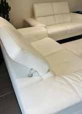 Ensemble De 2 canapés En Cuir De Vachette