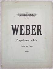Carl Maria von WEBER Perpetuum mobile rondo partition violon et piano
