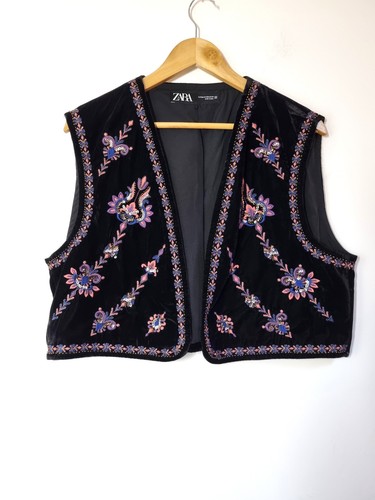 Zara waistcoat size xxl black - zara,