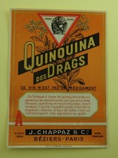 LOT DE 1 ETIQUETTE QUINQUINA