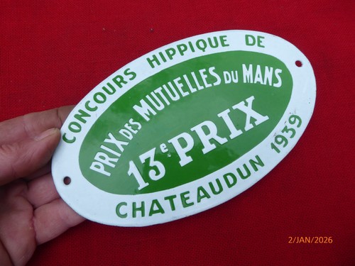 Plaque concours hippique - de,
