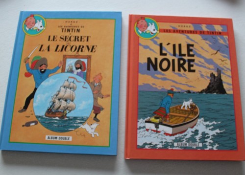 Tintin ile noire - l'ile, /