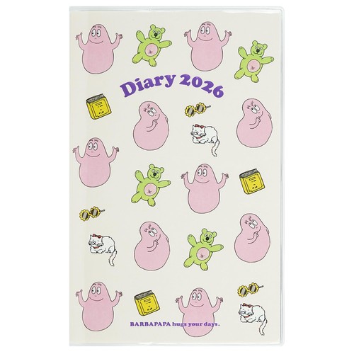 Agenda slim mensuel barbapapa - agenda,