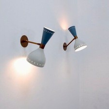 Paire De Sconces Muraux En