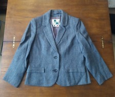 Blazer gris-bleu chiné - 100%