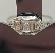 Bague Art déco - Or blanc 18