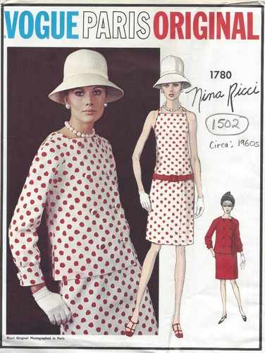 1960s vintage vogue couture - vintage,