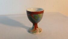 ANCIEN COQUETIER EN FAIENCE DE SARREGUEMINES FRANCE DECOR PEUT COURANT N 5