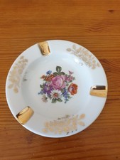 Cendrier en porcelaine de Limoges Jammet Seignolles souvenir de Lourdes