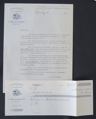 Lettre vierge champagne l - lettre,