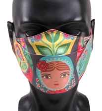 Matryoshka doll face mask - matryoshka,