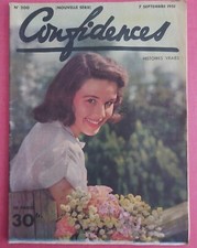 Magazine CONFIDENCES N°200 Septembre 1951 . Vintage . Port gratuit .