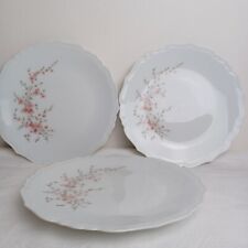 3 Assiettes En Porcelaine De
