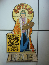 GOTLIB / RUBRIQUE A BRAC  / RARE   PLV  DARGAUD   /  44,5 x 22  CM   /  1973