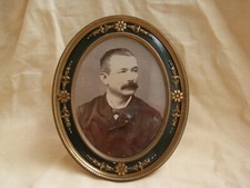 ANTIQUE FRENCH GILT BRONZE BRASS TWO- POSITION PHOTO FRAME,EARLY 20th CENTURY