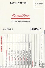 Publicité Bon de Commande - Entreprise Pavailler Paris 8e - Machine à Border