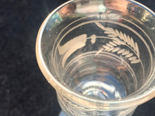 7 Anciens Verres Gravés et