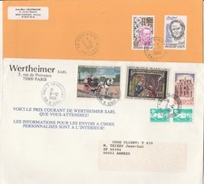 DV121. 2 LETTRES HUNINGUE - PARIS POUR FFA . AFFRANCHISSEMENT VARIE