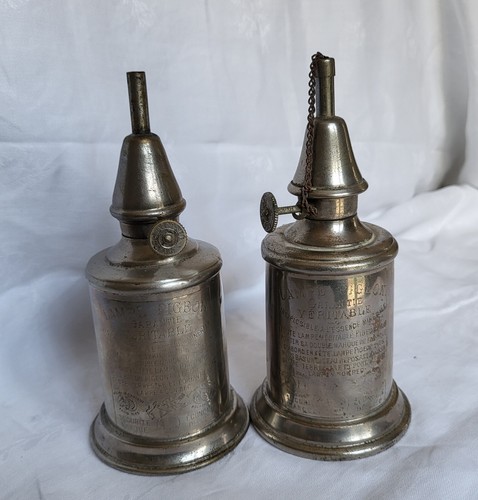 Lot petites lampes à - ,